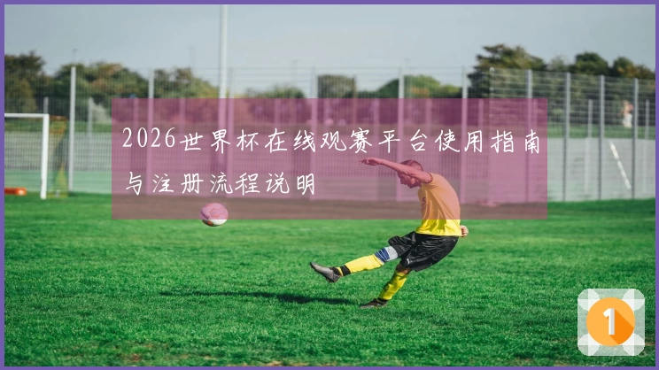 2026世界杯在线观赛平台使用指南与注册流程说明