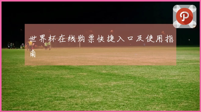 世界杯在线购票快捷入口及使用指南